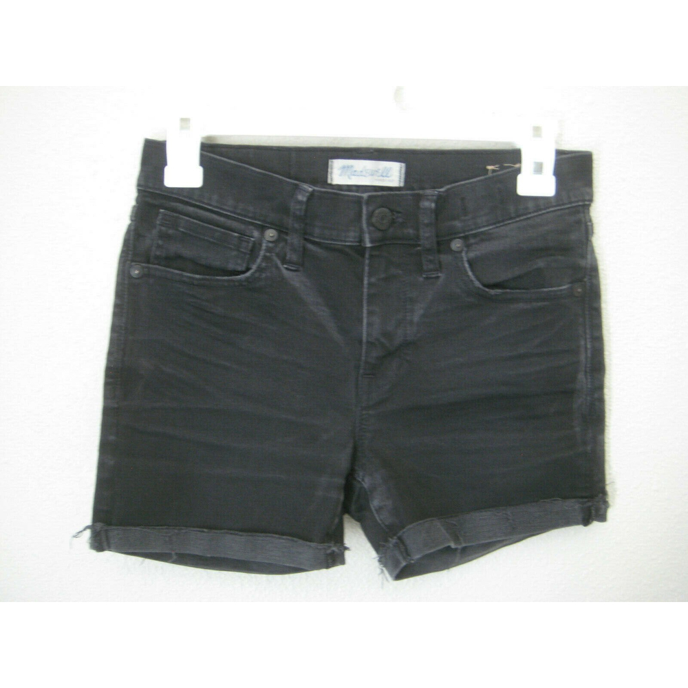 MADEWELL Skinny Jeans in Trent Wash: Knee-Rip Edition Customed Shorts Size 27